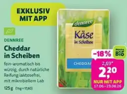 Denns BioMarkt DENNREE Cheddar in Scheiben Angebot