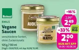 Denns BioMarkt EMILS Vegane Saucen Angebot