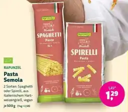 Denns BioMarkt RAPUNZEL Pasta Semola Angebot