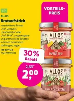 Denns BioMarkt ALLOS Brotaufstrich Angebot