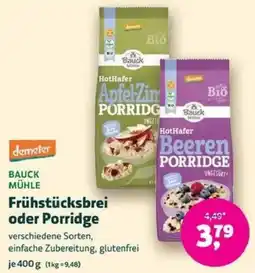 Denns BioMarkt BAUCK MÜHLE Frühstücksbrei oder Porridge Angebot