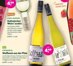 Denns BioMarkt GAUMENSPIEL Weißwein aus der Pfalz Angebot