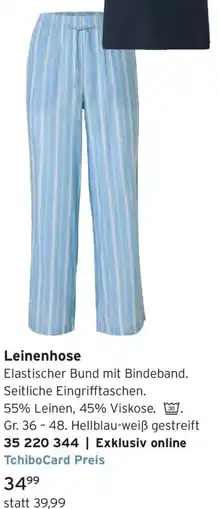 Tchibo Leinenhose Angebot