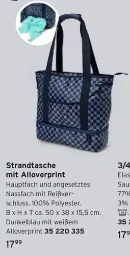 Tchibo Strandtasche mit Alloverprint Angebot