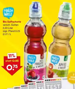 Netto Marken-Discount Bio Saftschorle Angebot