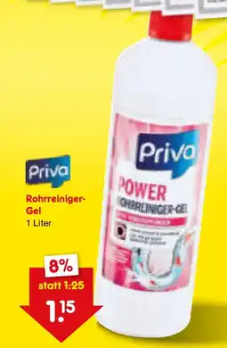 Netto Marken-Discount Priva Rohrreiniger- Gel Angebot