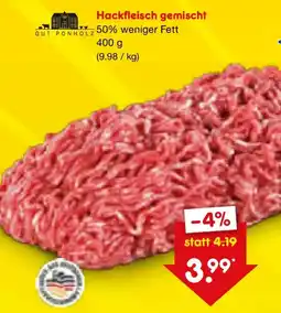 Netto Marken-Discount GUT PONHOLZ Hackfleisch gemischt Angebot
