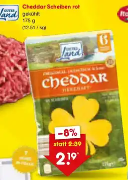 Netto Marken-Discount GUTES Land Cheddar Scheiben rot Angebot