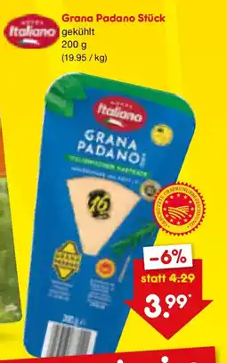 Netto Marken-Discount Italiano Grana Padano Stück Angebot