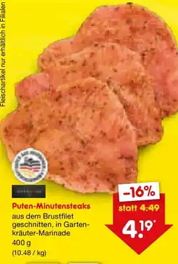 Netto Marken-Discount Puten-Minutensteaks Angebot