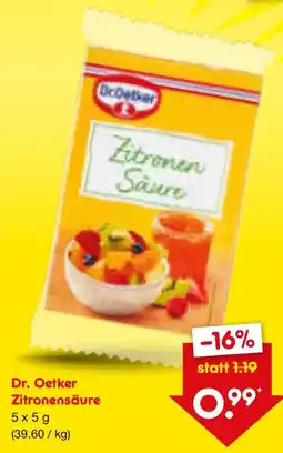 Netto Marken-Discount Dr. Oetker Zitronensäure Angebot