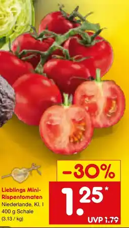 Netto Marken-Discount Lieblings Mini- Rispentomaten Angebot
