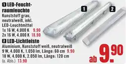 B1 Discount Baumarkt LED-Feuchtraumleuchte Angebot