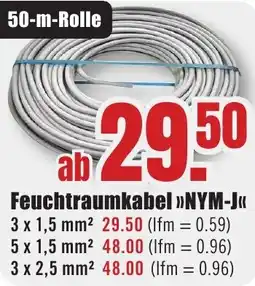 B1 Discount Baumarkt Feuchtraumkabel NYM-J Angebot