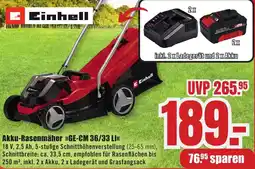 B1 Discount Baumarkt Einhell Akku-Rasenmäher GE-CM 36/33 Li Angebot