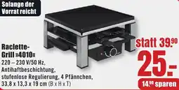 B1 Discount Baumarkt Raclette Grill 4010 Angebot