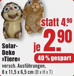B1 Discount Baumarkt Solar Deko Tiere Angebot
