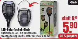 B1 Discount Baumarkt LED-Solarfackel 3in1 Angebot