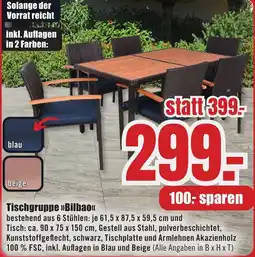B1 Discount Baumarkt Tischgruppe Bilbao Angebot