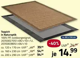 ROLLER Teppich in Naturoptik Angebot
