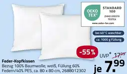 ROLLER Feder-Kopfkissen Angebot
