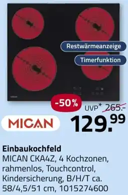 ROLLER Einbaukochfeld MICAN CKA4Z Angebot