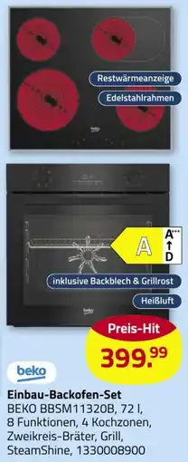 ROLLER Einbau-Backofen-Set BEKO BBSM11320B Angebot