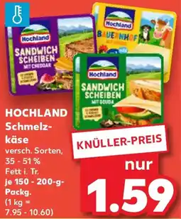 Kaufland HOCHLAND Schmelzkäse Angebot