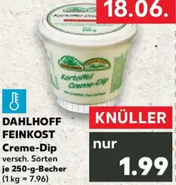 Kaufland DAHLHOFF FEINKOST Creme-Dip Angebot