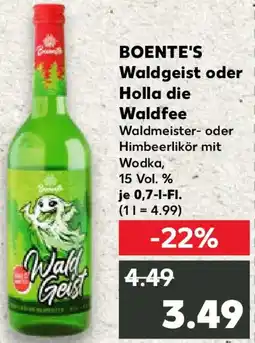 Kaufland BOENTE'S Waldgeist oder Holla die Waldfee Angebot