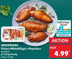 Kaufland HEIDEMARK Puten-Mittelflügel Paprika Angebot