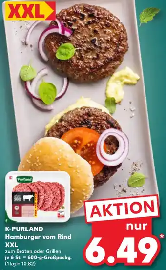Kaufland K-PURLAND Hamburger vom Rind XXL Angebot