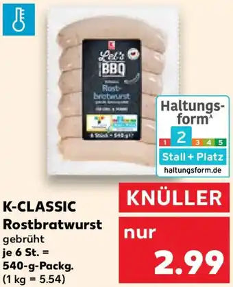 Kaufland K-CLASSIC Rostbratwurst Angebot