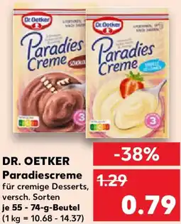 Kaufland DR. OETKER Paradiescreme Angebot