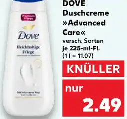 Kaufland DOVE Duschcreme Advanced Care Angebot
