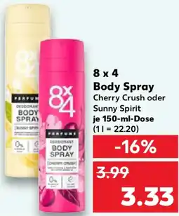 Kaufland 8x4 Body Spray Angebot