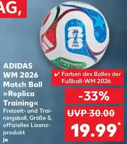 Kaufland ADIDAS WM 2026 Match Ball Replica Training Angebot
