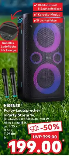 Kaufland HISENSE Party-Lautsprecher Party Storm 1 Angebot