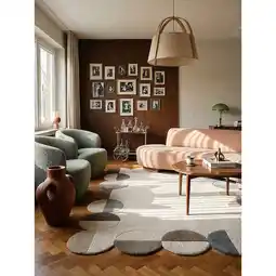 Netto Marken-Discount Wollteppich geometrisch Natur 200 x 290 cm - HALLEIN Kadima Design Angebot