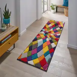 Netto Marken-Discount Läufer Rauten Bunt 66 x 230 cm - MEON Kadima Design Angebot