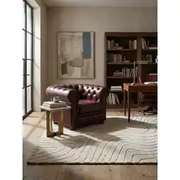 Netto Marken-Discount Wollteppich abstrakt Beige 200 x 290 cm - LEVEN Kadima Design Angebot