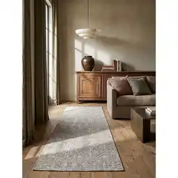 Netto Marken-Discount Läufer geometrisch Grau 58 x 230 cm - LEAM Kadima Design Angebot