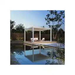 Netto Marken-Discount Weide E-Deluxe Plus elektrische Pergola Voll-Aluminium 4x4m mit Lamellendach weiß? Angebot