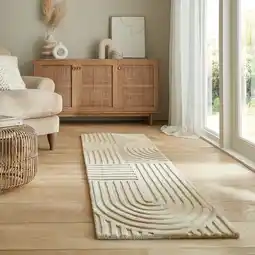 Netto Marken-Discount Läufer Wolle Natur 60 x 230 cm - LEVEN Kadima Design Angebot