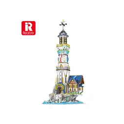 Netto Marken-Discount Reobrix 66028 Mittelalterlicher Leuchtturm Klemmbaustein 3228 Teile ab 14 Angebot