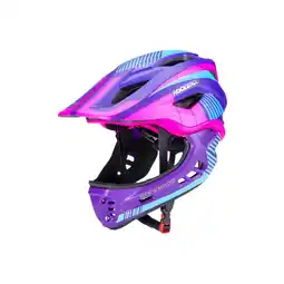 Netto Marken-Discount Rockbros Kinder Fahrradhelm mit Kinnschutz Rosa / Lila M Angebot