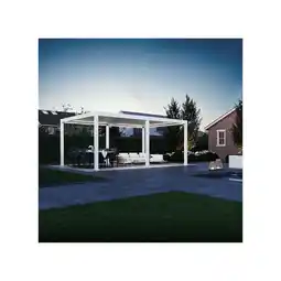Netto Marken-Discount Weide E-Deluxe Plus elektrische Pergola Voll-Aluminium 4x6m mit Lamellendach weiß? Angebot
