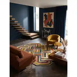 Netto Marken-Discount Wollteppich Hoch-Tief Terrakotta 160 x 230 cm - SOAR Kadima Design Angebot