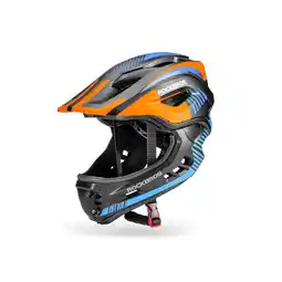Netto Marken-Discount Rockbros Kinder Fahrradhelm mit Kinnschutz Schwarz / Orange S Angebot