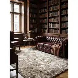 Netto Marken-Discount Shaggy-Teppich abstrakt Natur 120 x 170 cm - DOVEL Kadima Design Angebot